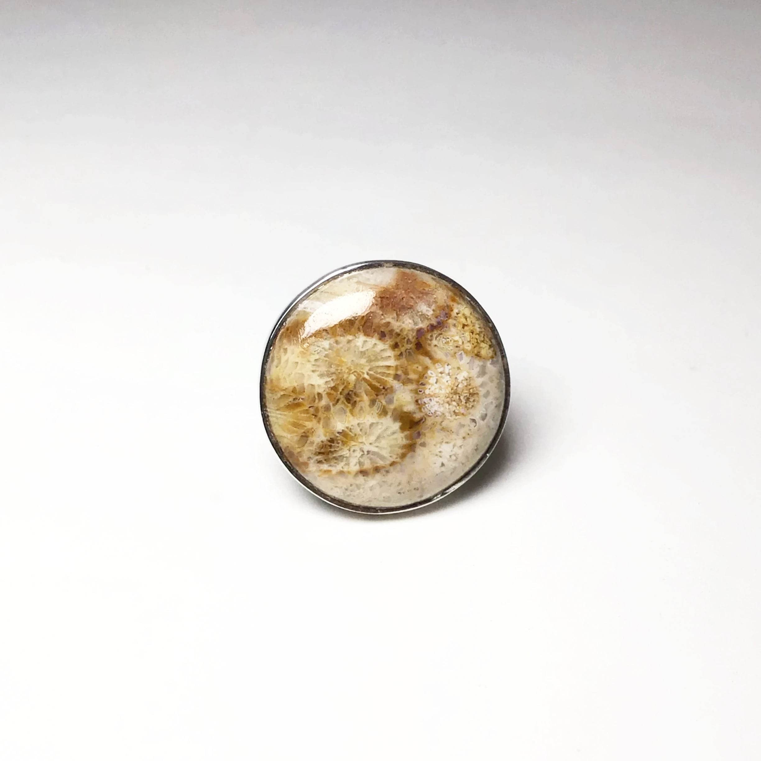 Fossil Coral Ring - Rocks and Gems Canada