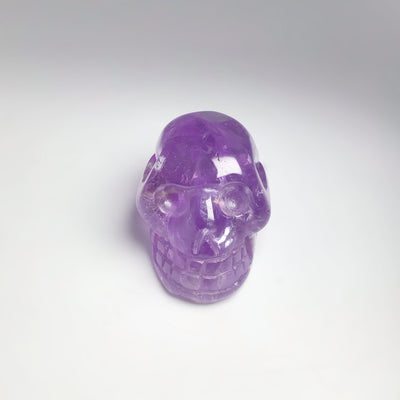 Carved Amethyst Crystal Skull