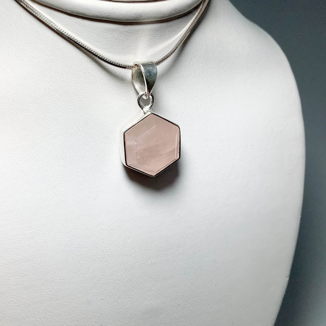 Rose Quartz Pendant - Rocks and Gems Canada