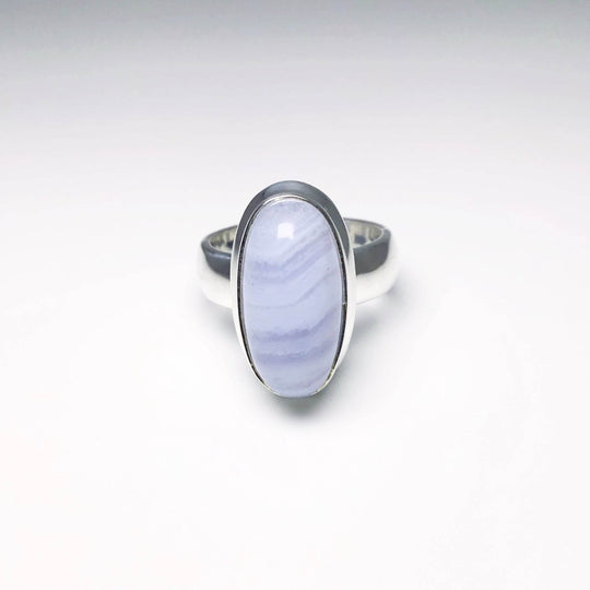 Blue Lace Agate Ring - Rocks and Gems Canada