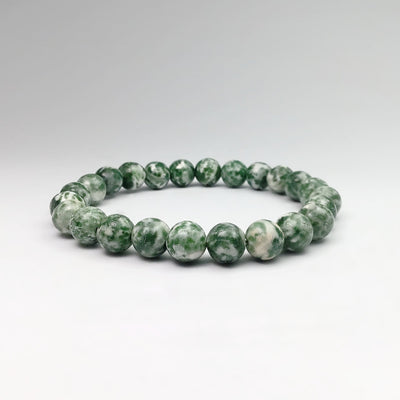 Green Dot Jade Beaded Bracelet
