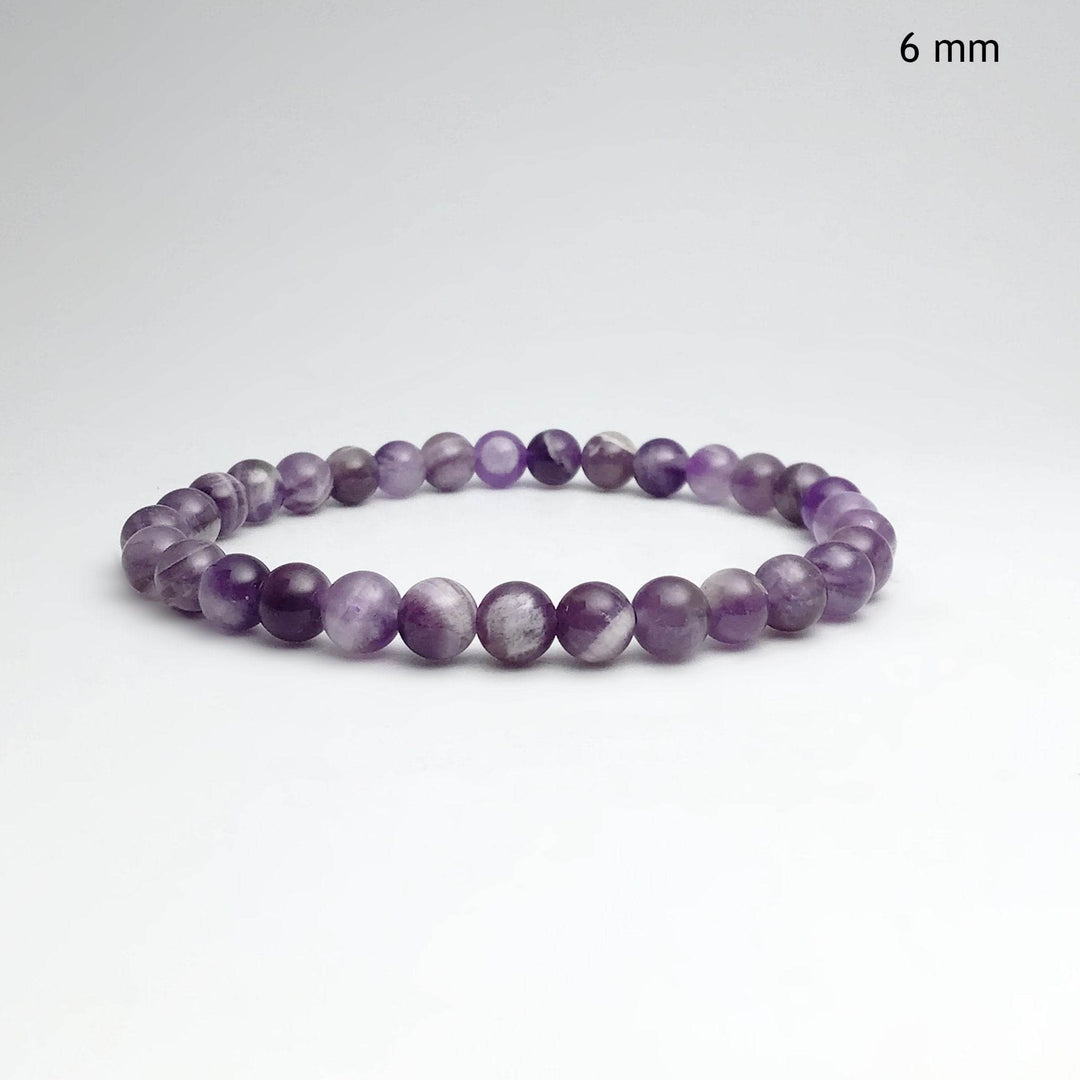 Chevron Amethyst Beaded Bracelet - Rocks and Gems Canada