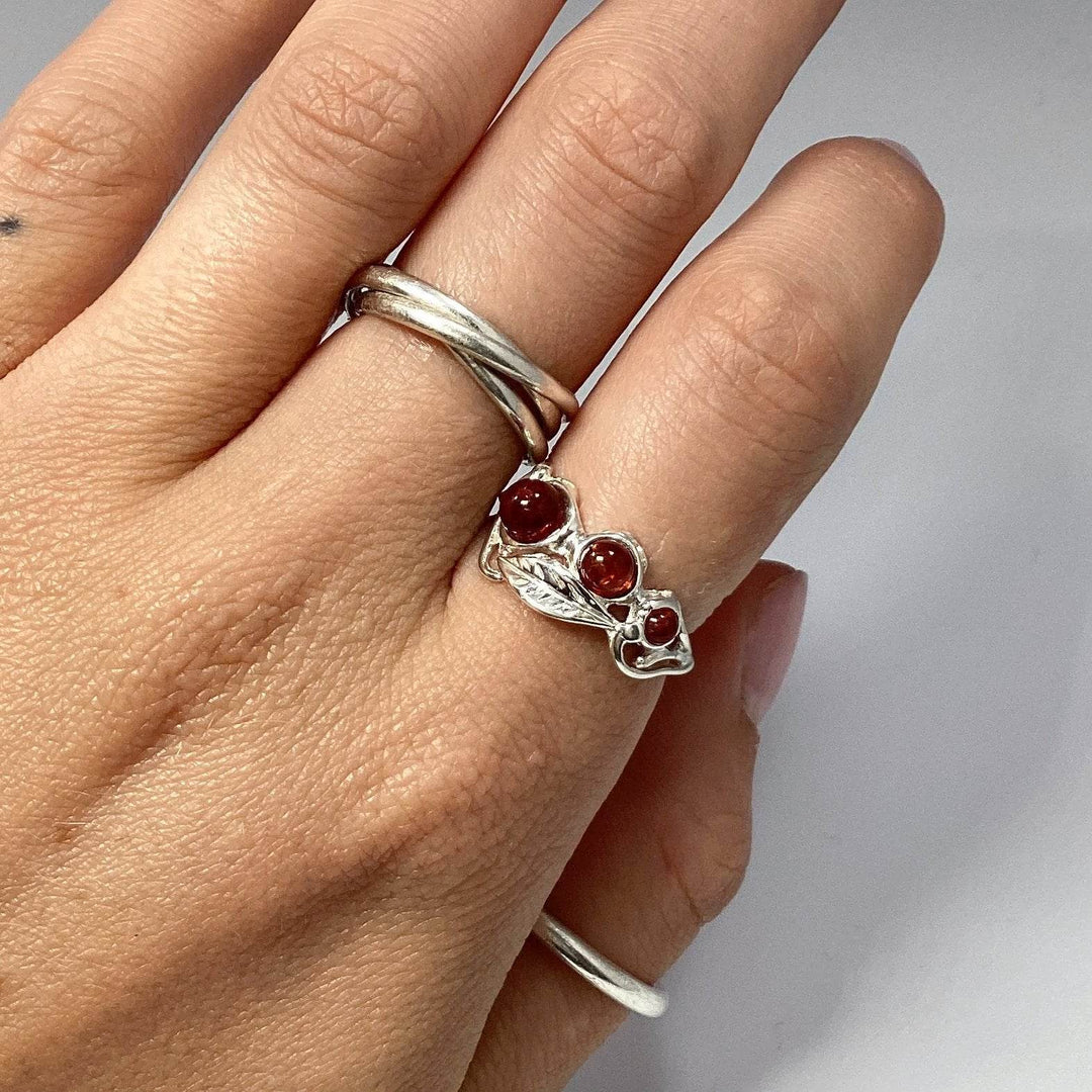 Cognac Amber Ring - Rocks and Gems Canada