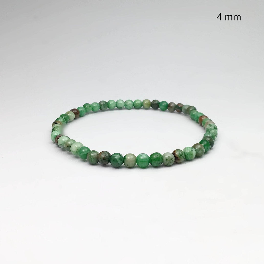 Green Crazy Lace Agate Beaded Bracelet - Rocks and Gems Canada