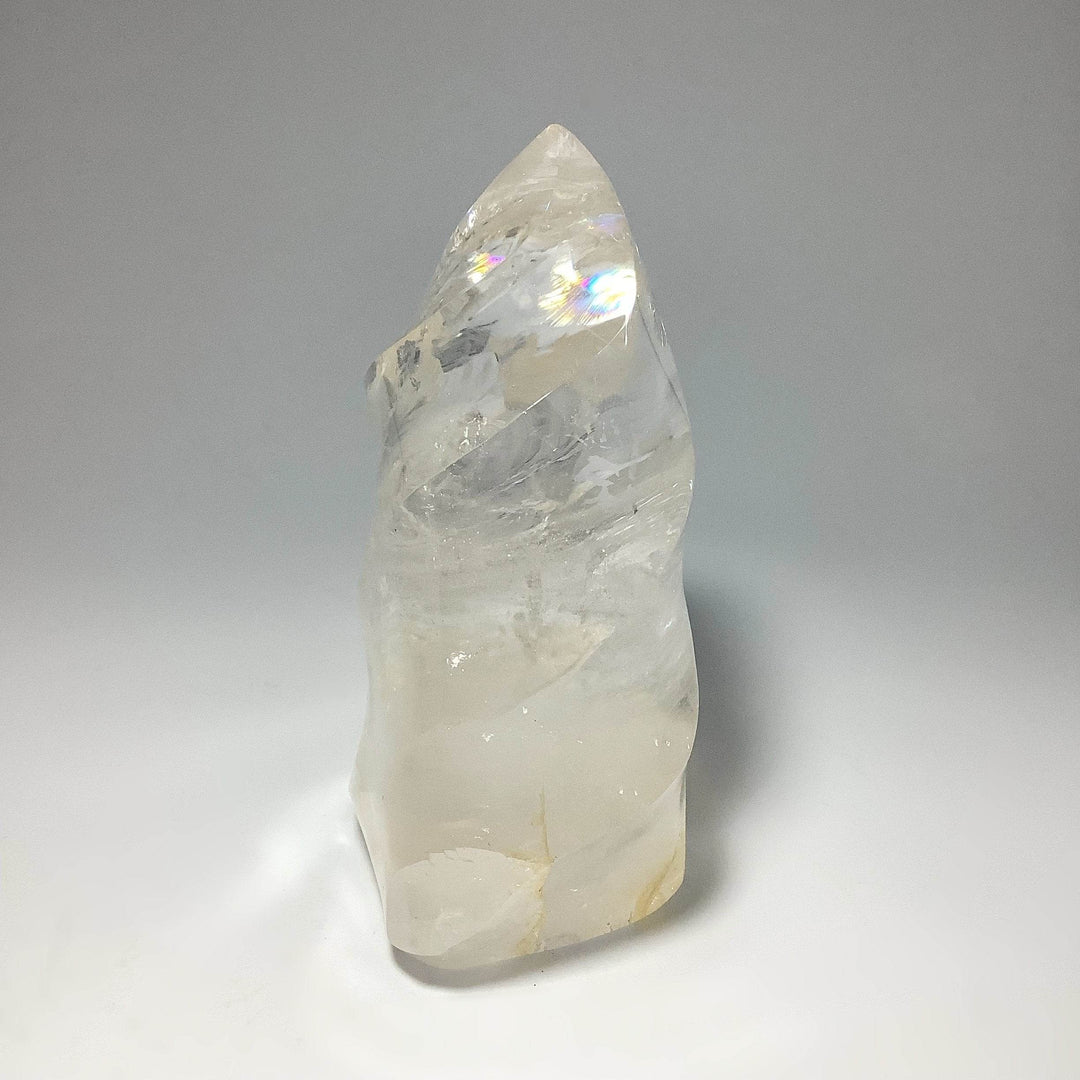 Carved Quartz with Hematoid Inclusions Flame - Rocks and Gems Canada