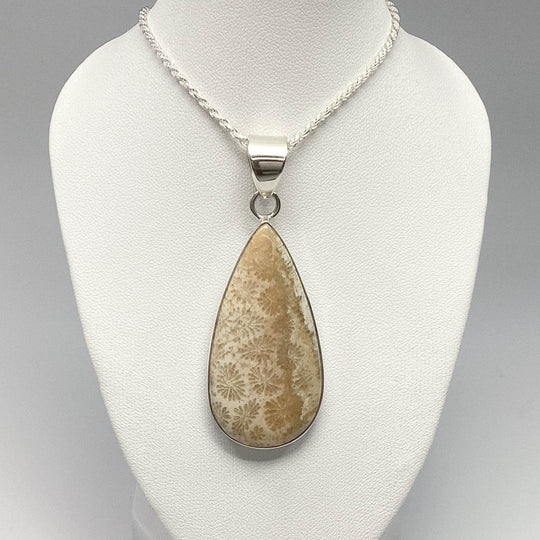 Fossilized Coral Pendant - Rocks and Gems Canada