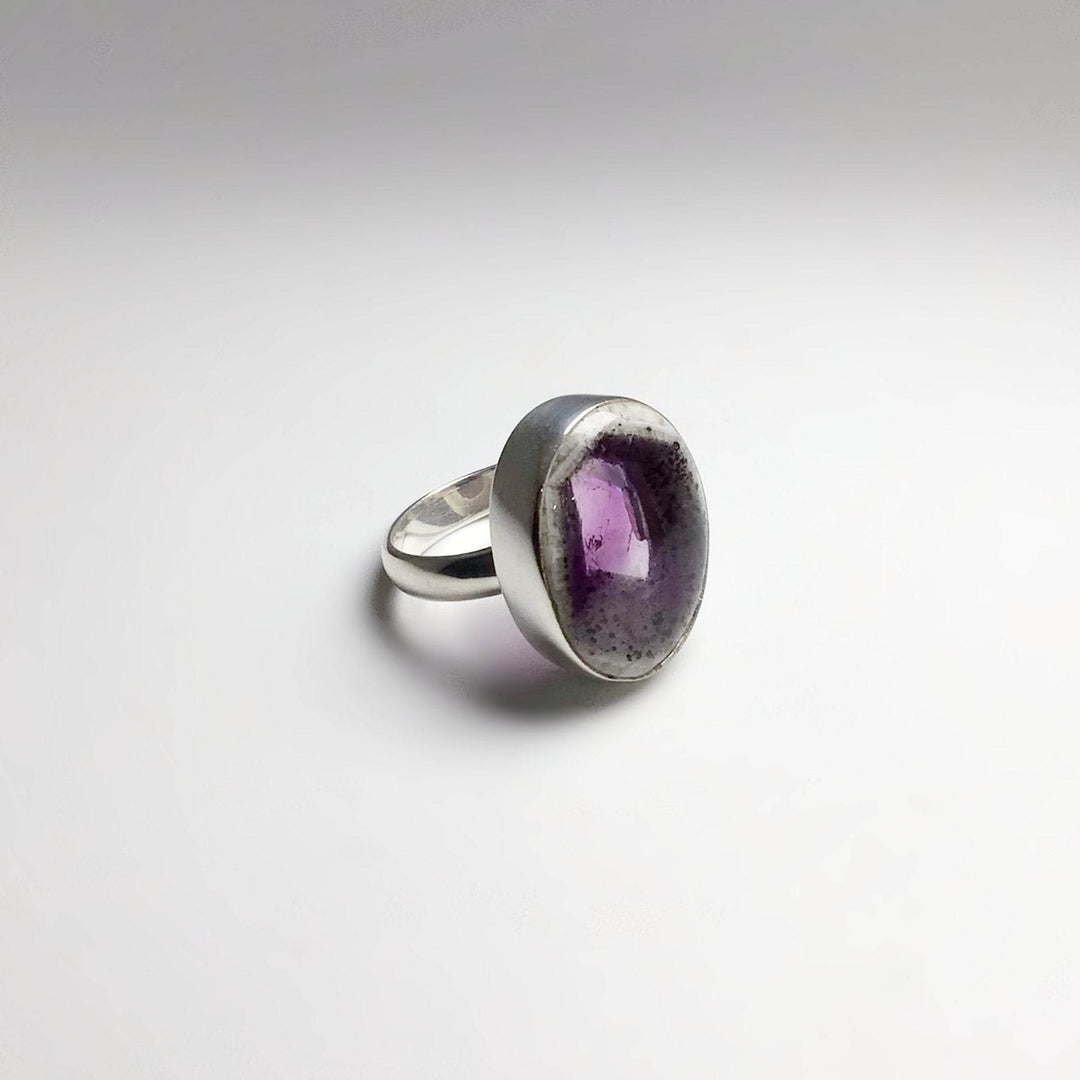 Trapiche Amethyst Ring - Rocks and Gems Canada
