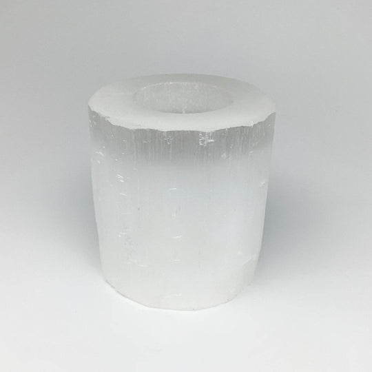 Selenite Candle Holder - Rocks and Gems Canada