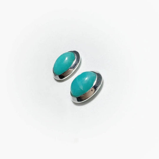 Amazonite Stud Earrings - Rocks and Gems Canada