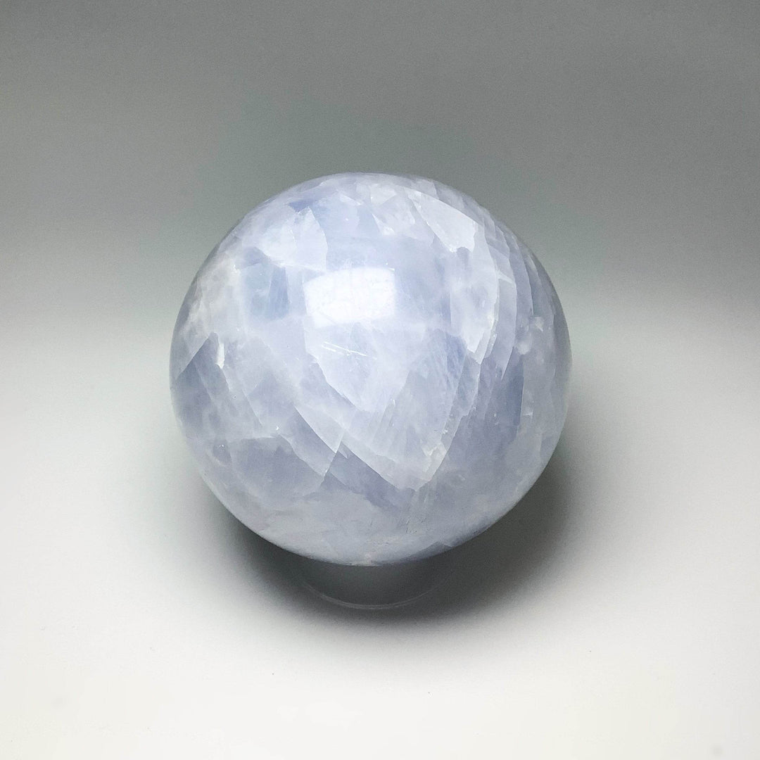 Blue Calcite Sphere - Rocks and Gems Canada
