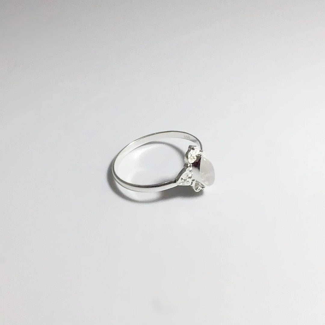 Rainbow Moonstone Ring - Rocks and Gems Canada