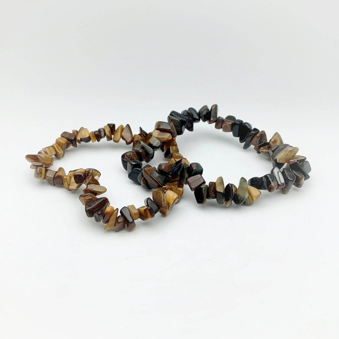 Tiger Eye Chip Beaded Bracelet - Rocks and Gems Canada
