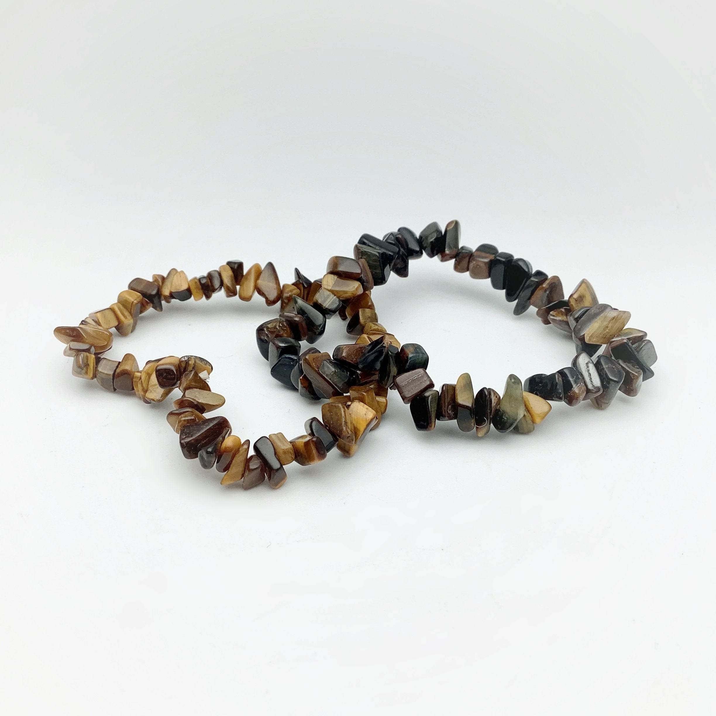 Tiger Eye Chip Beaded Bracelet - Rocks and Gems Canada