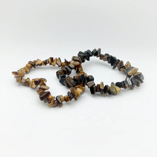 Tiger Eye Chip Beaded Bracelet - Rocks and Gems Canada