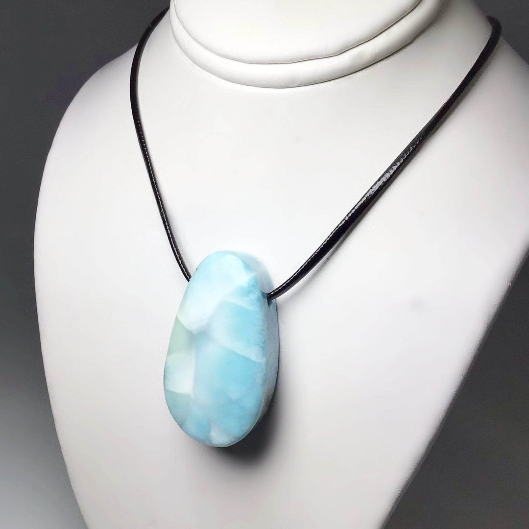 Larimar Drilled Pendant - Rocks and Gems Canada