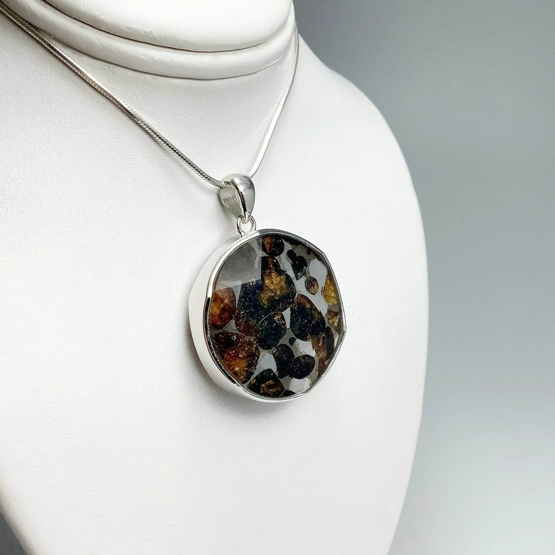 Sericho Meteorite Faceted Pendant - Rocks and Gems Canada