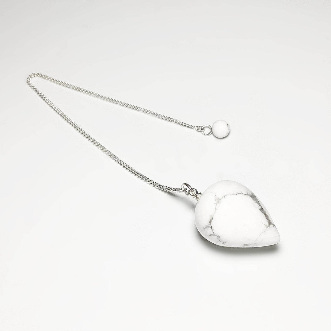 Howlite Teardrop Pendulum - Rocks and Gems Canada