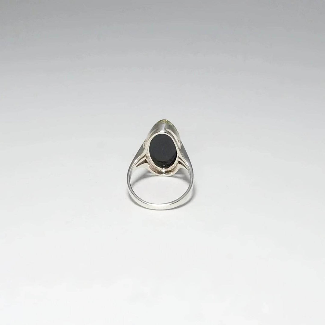 Green Amber Ring - Rocks and Gems Canada