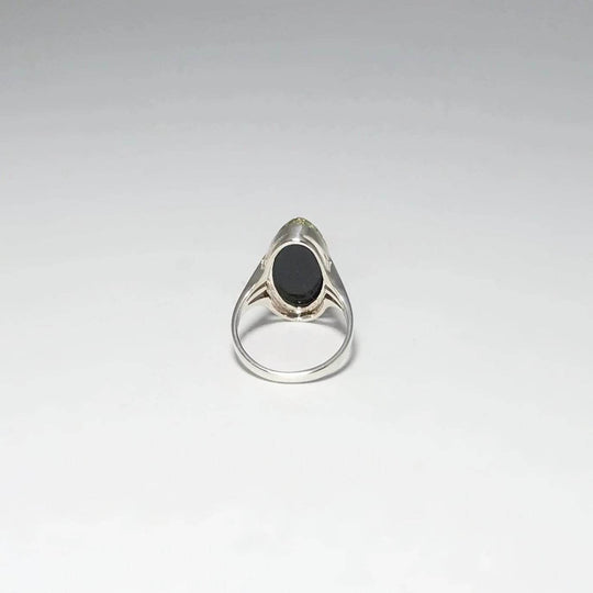 Green Amber Ring - Rocks and Gems Canada