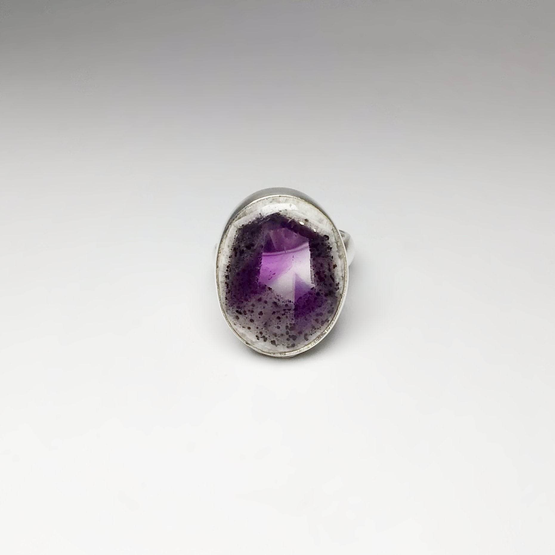 Trapiche Amethyst Ring - Rocks and Gems Canada
