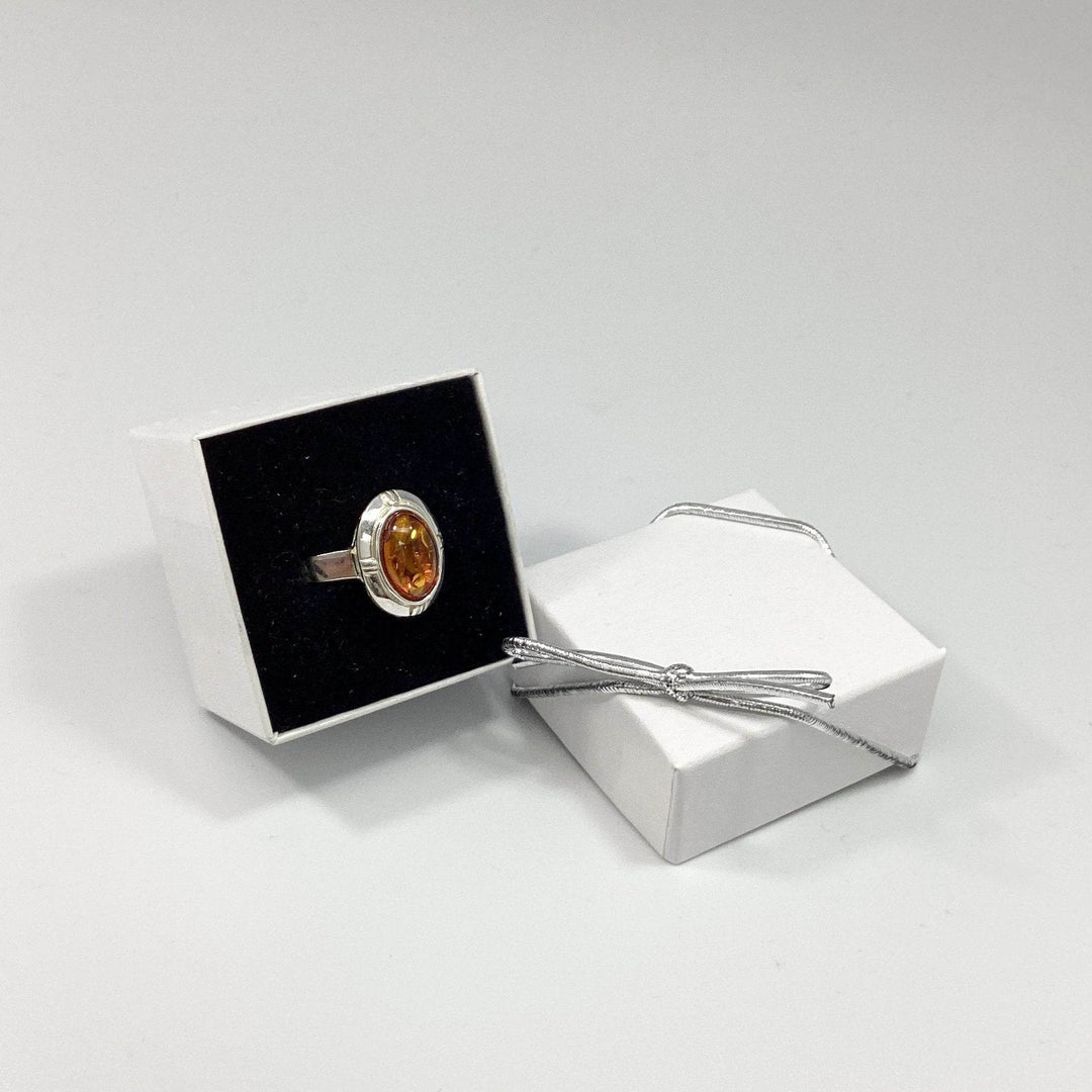 Cognac Amber Ring - Rocks and Gems Canada