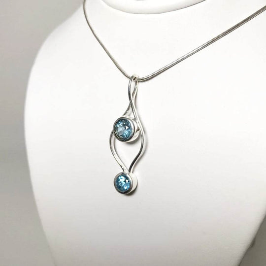 Blue Topaz Pendant - Rocks and Gems Canada