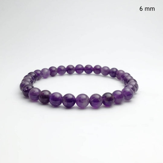Amethyst Beaded Bracelet - Rocks and Gems Canada