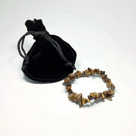 Tiger Eye Chip Beaded Bracelet - Rocks and Gems Canada