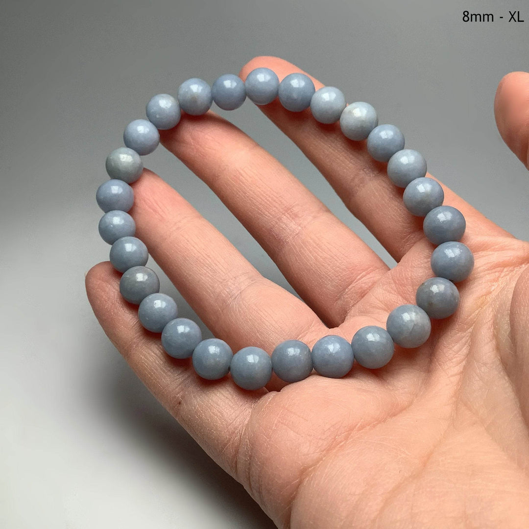 Angelite Beaded Bracelet - Rocks and Gems Canada