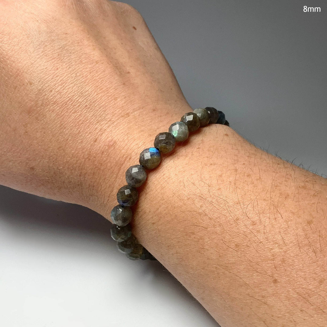 Labradorite Faceted Beaded Bracelet - Rocks and Gems Canada