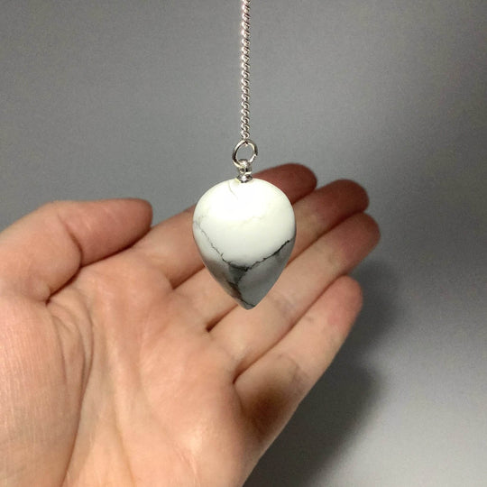 Howlite Teardrop Pendulum - Rocks and Gems Canada