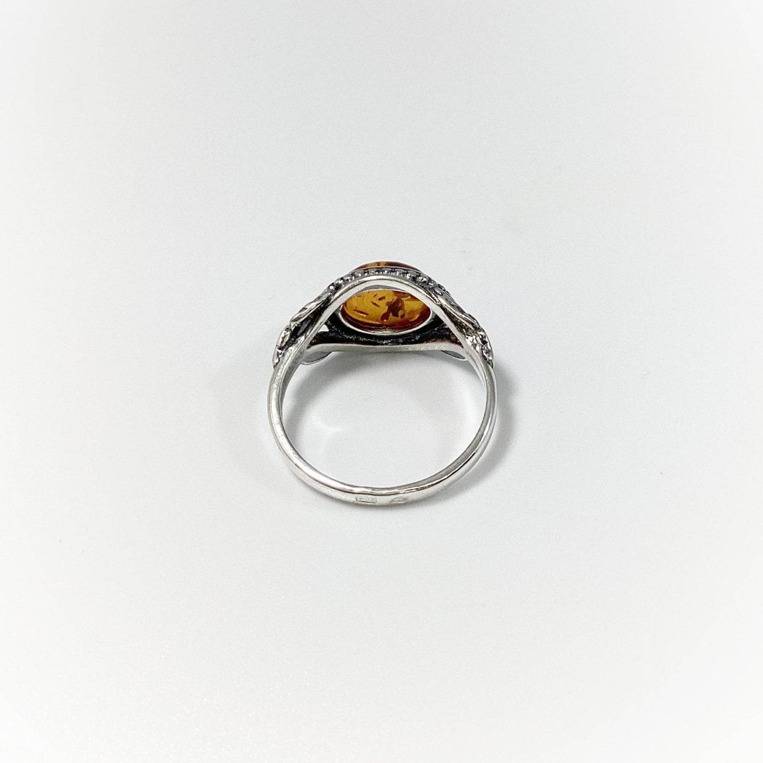 Cognac Amber Ring - Rocks and Gems Canada