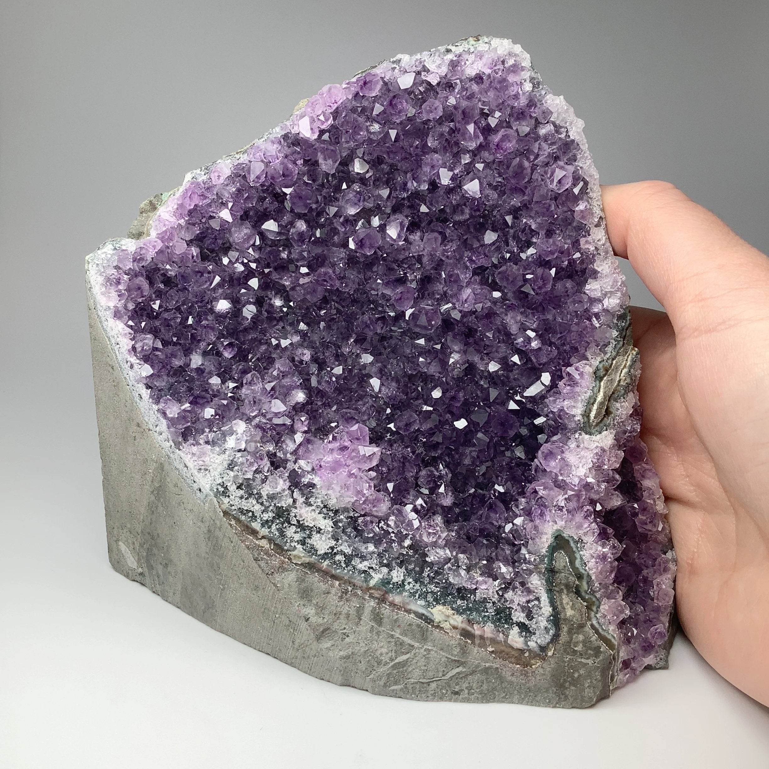 Amethyst Druze Cluster Stand Up - Rocks and Gems Canada
