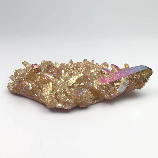 Sunset Aura Quartz Cluster - Rocks and Gems Canada