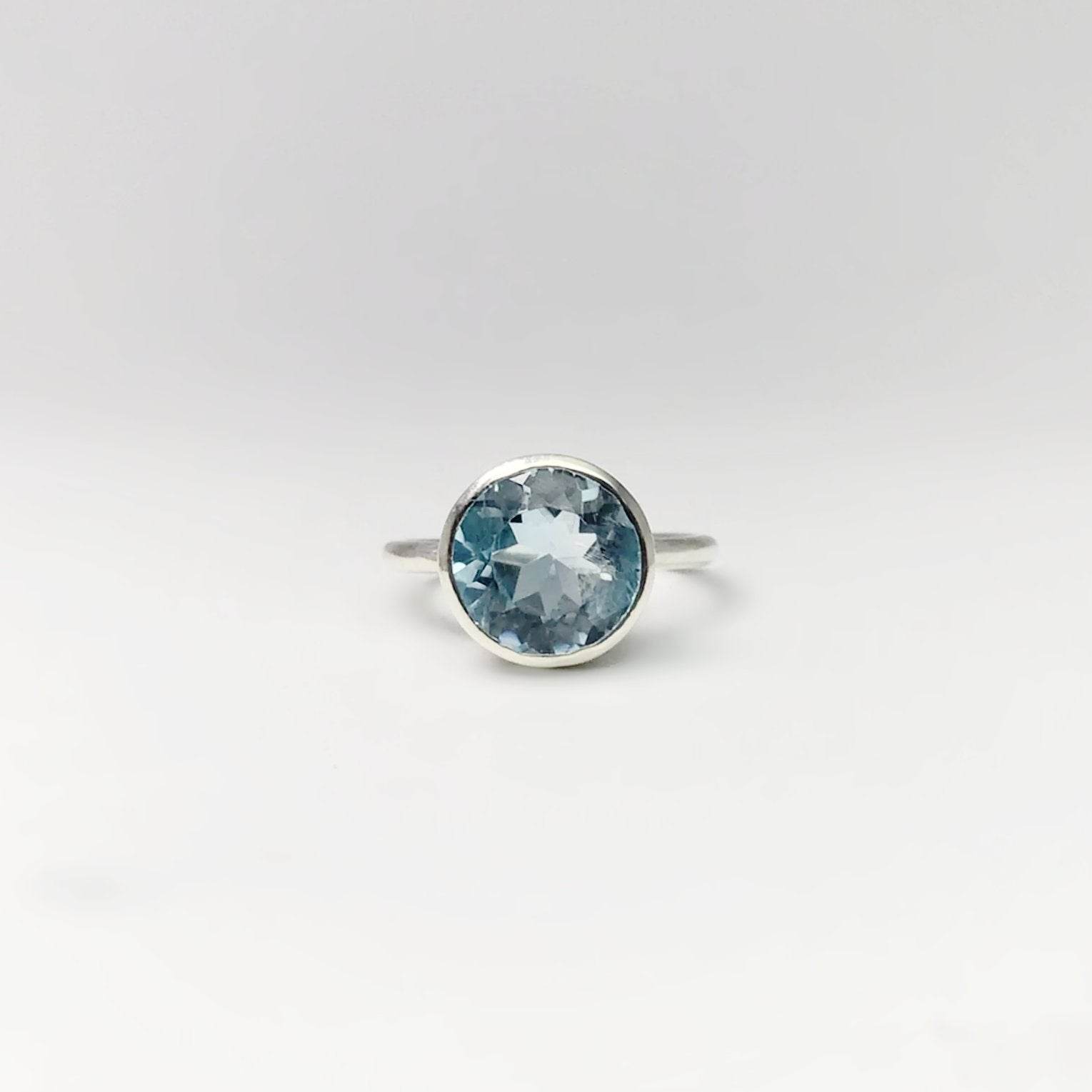 Blue Topaz Ring - Rocks and Gems Canada