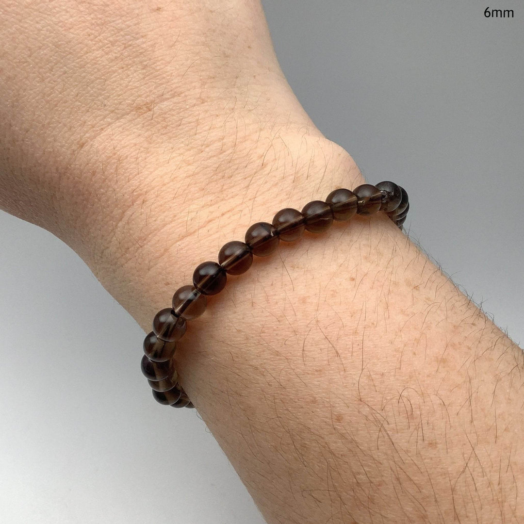 Smoky Quartz Beaded Bracelet - Rocks and Gems Canada