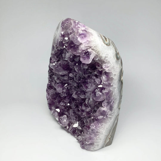 Amethyst Druze Cluster Large Stand Up - Rocks and Gems Canada