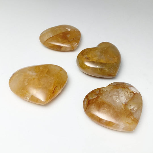 Golden Healing Quartz Heart - Rocks and Gems Canada