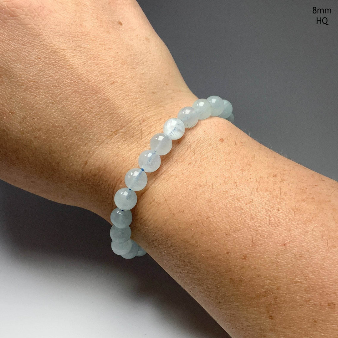 Aquamarine Beaded Bracelet - Rocks and Gems Canada