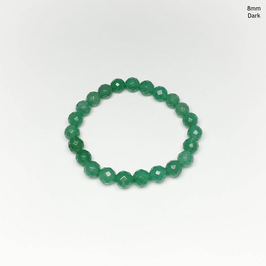 Green Aventurine Faceted Beaded Bracelet - Rocks and Gems Canada