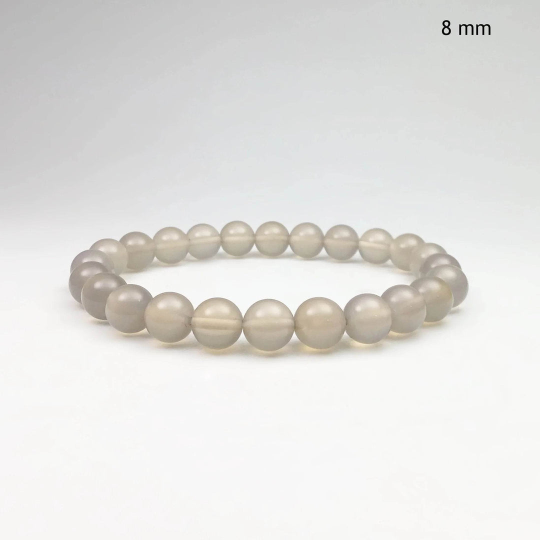 Natural Agate Beaded Bracelet - Rocks and Gems Canada