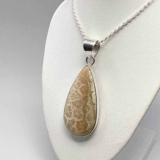 Fossilized Coral Pendant - Rocks and Gems Canada