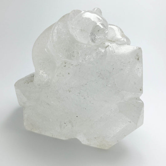 Quartz Bear Carving - Rocks and Gems Canada