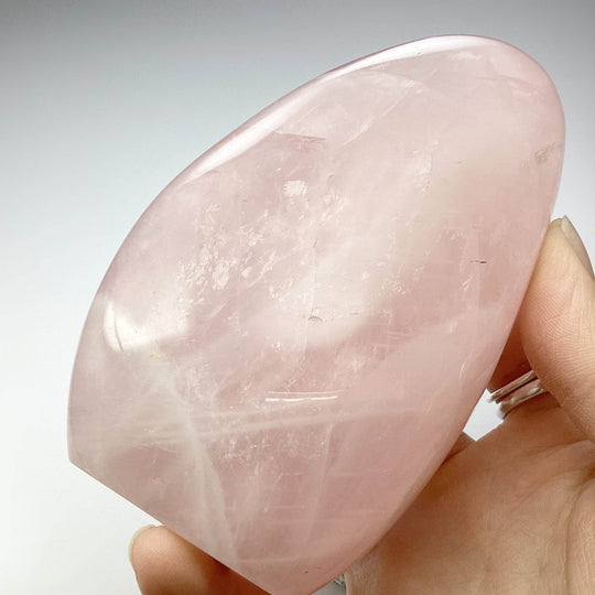 Rose Quartz Stand Up - Rocks and Gems Canada