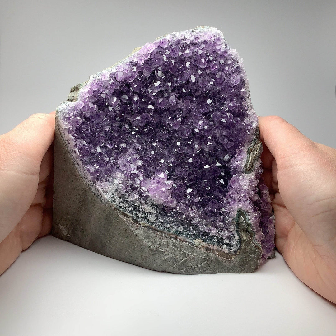 Amethyst Druze Cluster Stand Up - Rocks and Gems Canada