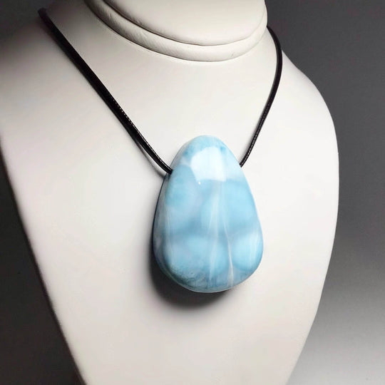 Larimar Drilled Pendant - Rocks and Gems Canada