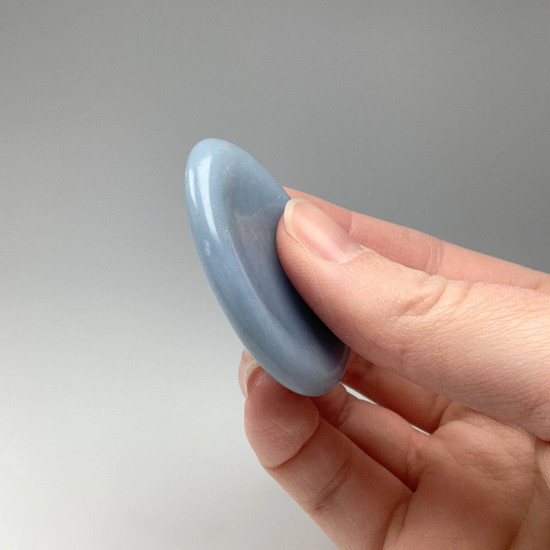 Worry Stone - Angelite - Rocks and Gems Canada