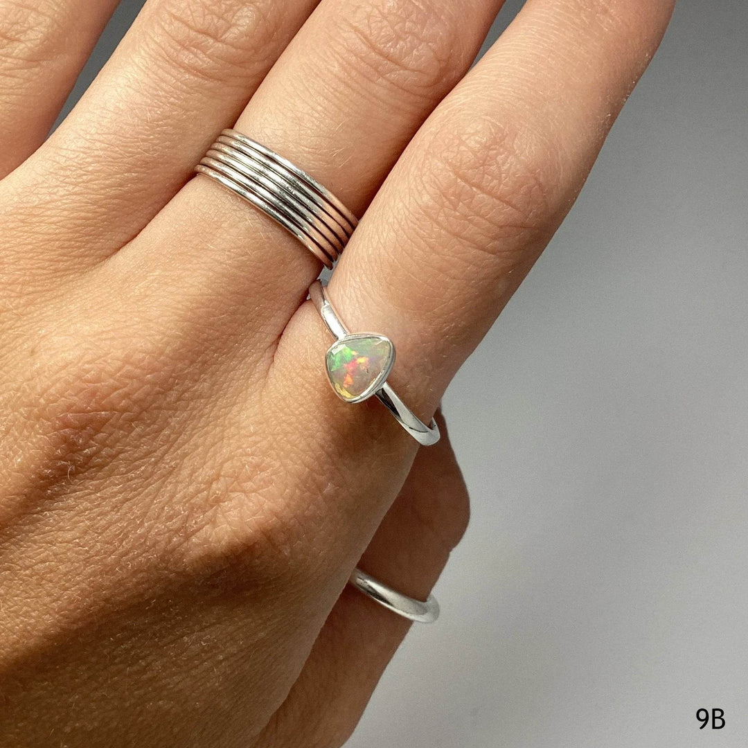 Faceted Ethiopian Fire Opal Ring - Rocks and Gems Canada