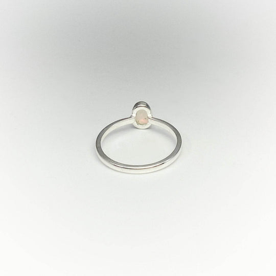 Faceted Ethiopian Fire Opal Ring - Rocks and Gems Canada