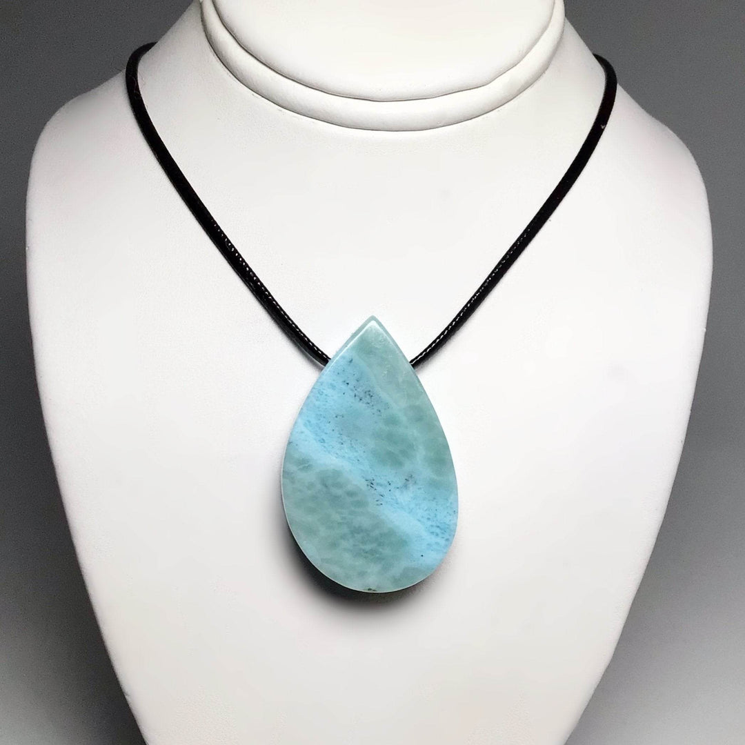 Larimar Drilled Pendant - Rocks and Gems Canada